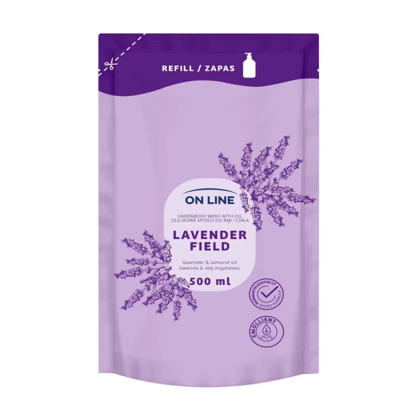 On Line Sapun crema 2in1 500ml (rezerva) Lavender & Ulei de migdale - image 1