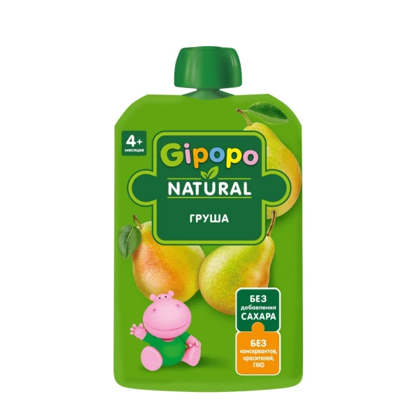 Gipopo Пюре фруктовое детское Нежная грушка с 4мес 90г - image 1