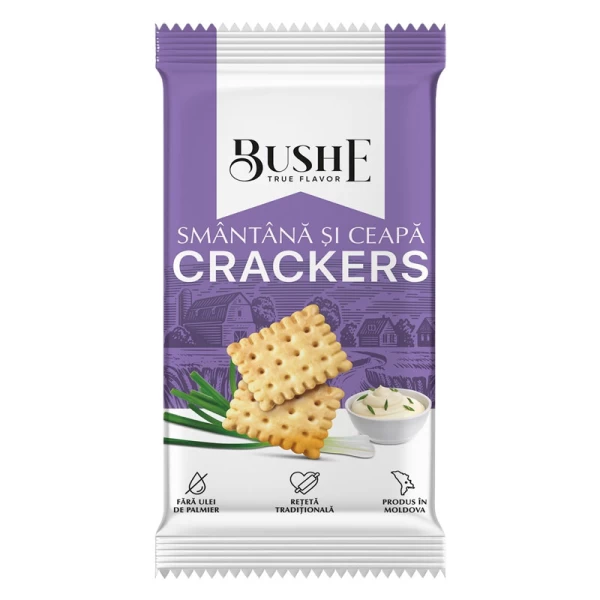 Bushe True Flavor Сливочно луковый крекер 40 г - image 1