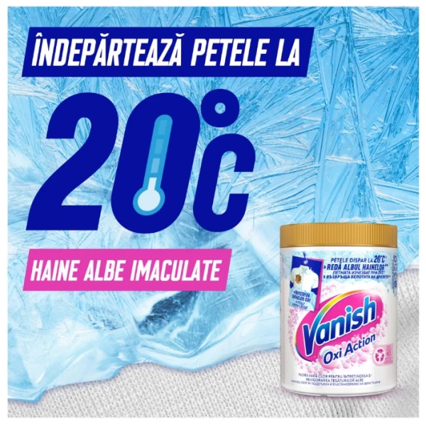 Vanish Oxi Action White пятновыводитель порошок 960 гр - image 3