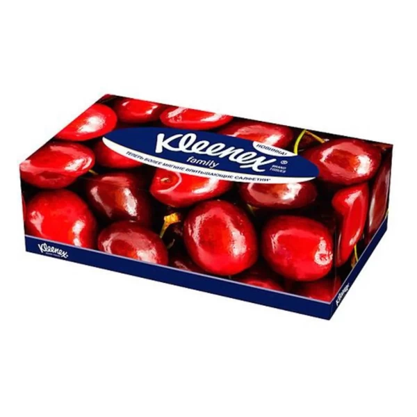 Kleenex Family Салфетки косметические двухслойные в коробке 150 шт - image 1