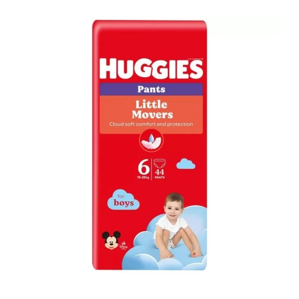 Huggies Little Movers Scutece chilotel №6,16-22kg, pentru baieti 44 buc - image 1