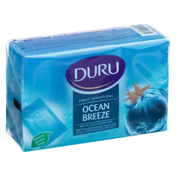 Duru Fresh Sensations Мыло  4x150 г экопак Океанский бриз - image 1
