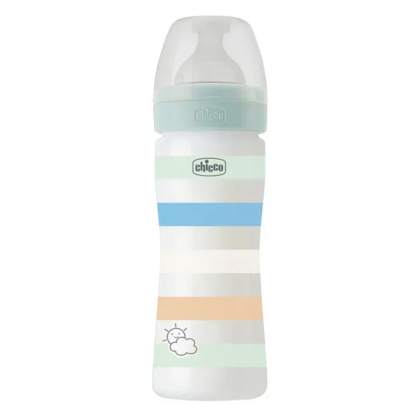 CHICCO бутылочка пластиковая соска  силиконовая для мальчиков 250мл - image 5