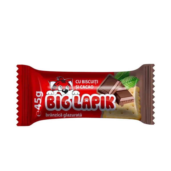 Сырок глазированный Lapmol Big Lapik с печеньем и какао 45 г - image 1