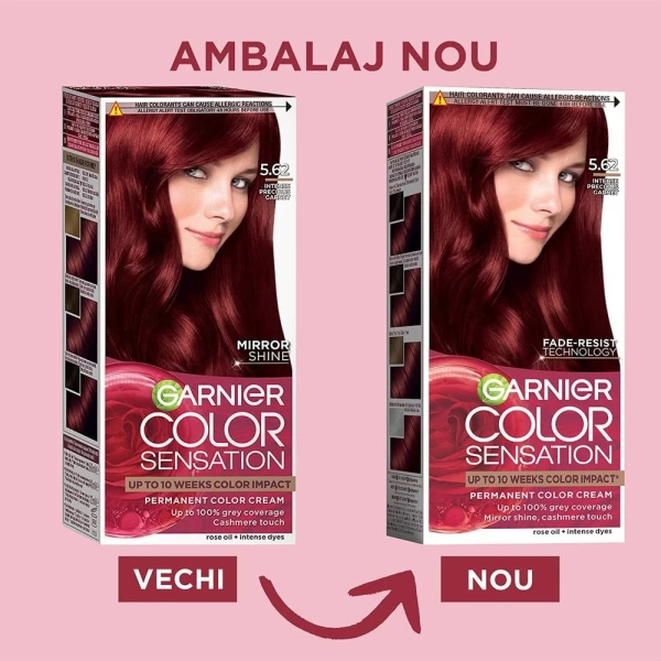 Garnier Color Sensation Vopsea de par 5.62 Visiniu Intens Pretios - image 2
