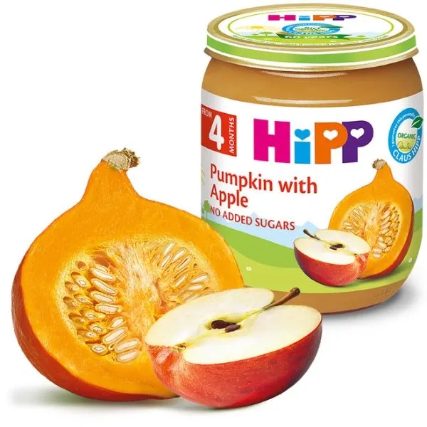 HIPP piure de fructe Dovleac cu mere 4 luni 125 g - image 2