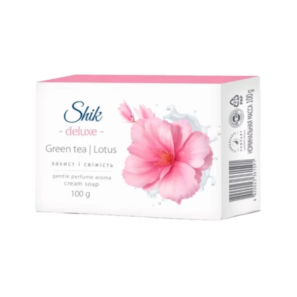 Крем-мыло твердое SHIK De Luxe Зеленый чай и лотос 100 г - image 1
