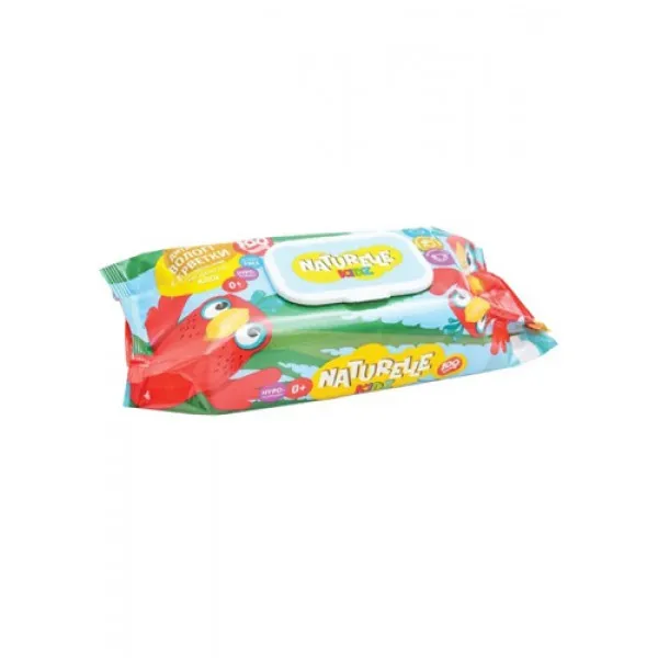 Naturelle kids Servetele umede copii 100buc Aloe - image 1