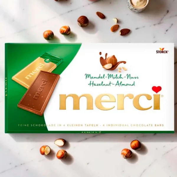 Merci Ciocolata cu alune de padure si migdale 100g - image 2