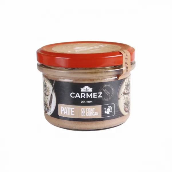 Carmez Pate cu ficat de Curcan 180gr sticla - image 1