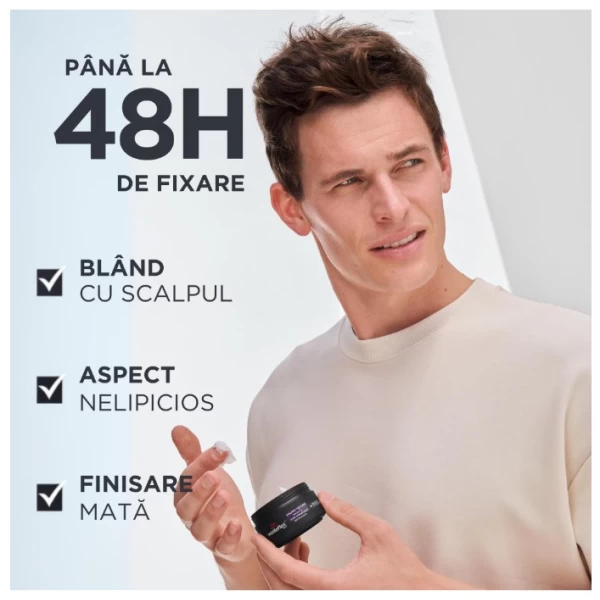 Wellaflex Men Matte Paste Clay 75 ml - image 2