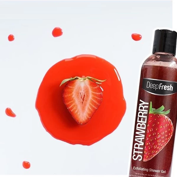 DeepFresh гель для душа с клубникой Отшелушивающий, 400 мл - image 3