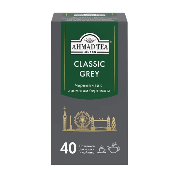 Чай пакетированный Ahmad Tea Граф Грей 40 шт - image 1