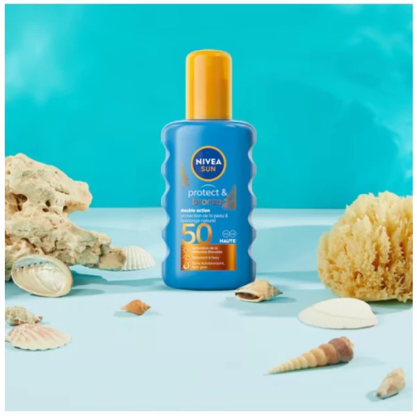 Nivea Sun Spray cu protectie solara si bronzare Protect & Bronze, SPF 50, 200 ml - image 2