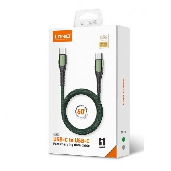 Cablu usb, TYPE-C-TYPE-C, 1m, 65 W - image 1