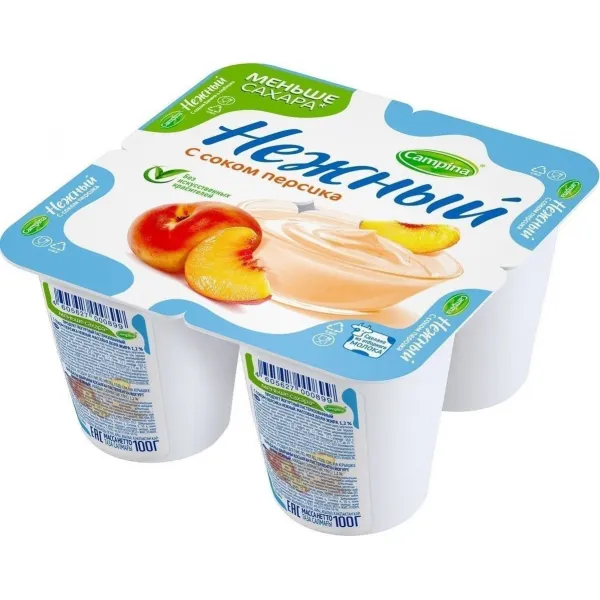 Iaurt Nejnii 1.2% cu suc de piersici 100 g - image 2