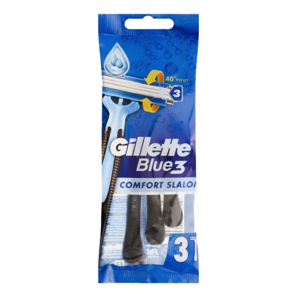Gillette Aparat de ras Blue 3 Comfort Slalom DIS 3buc - image 1