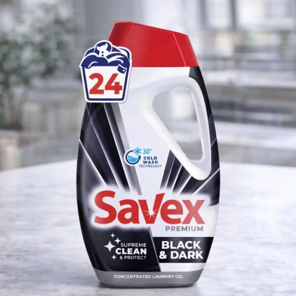 Savex жидкий порошок Premium Black Dark 960 мл - image 2