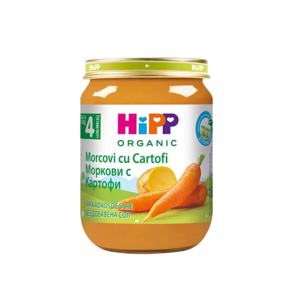 HIPP Piure de morcovi cu cartofi 4 luni 125 g - image 1