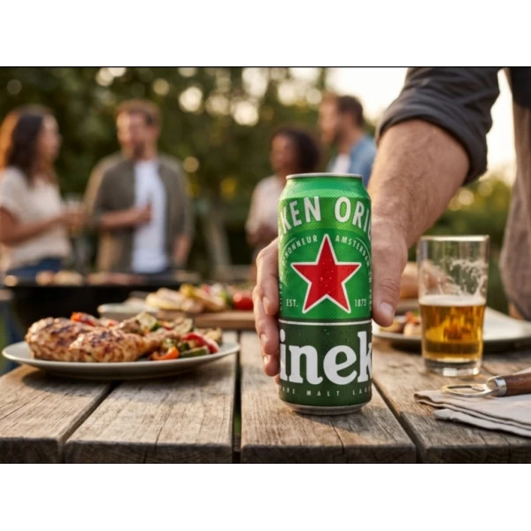 Heineken светлое пиво 5% 0,5 л, ж/б - image 3