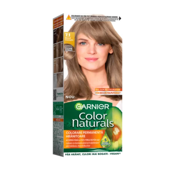 Стойкая краска для волос с аммиаком Garnier Color Naturals 7.1 Пепельный Блонд - image 1