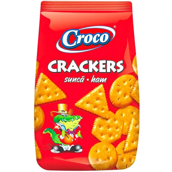 Крекер Croco со вкусом ветчины 100г - image 1