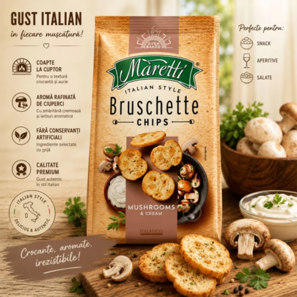 Брускетты Maretti Грибы со сметаной 70 г - image 2