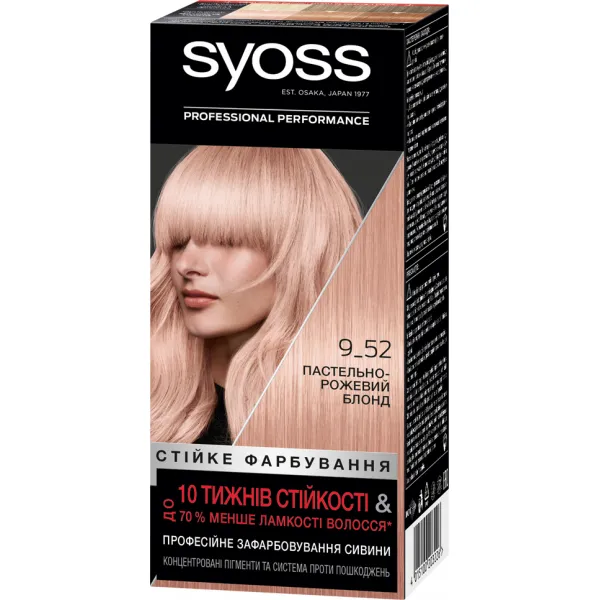 Syoss Vopsea de par 9-52 Blond Roz Deschis - image 1