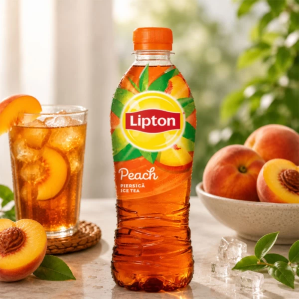Lipton Ice Tea с черным чаем и персиковым соком 500 мл - image 2