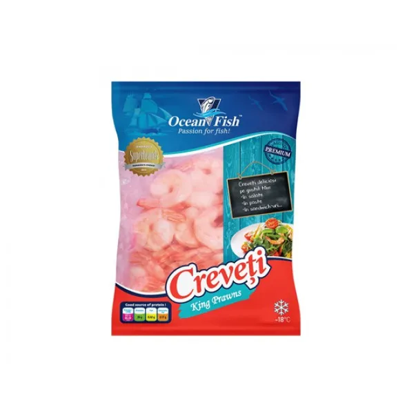 Креветки Vannamei отварные очищенные 21/30 500г Ocean Fish - image 1