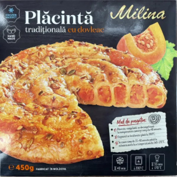 Milina Placinta traditionala 560g cu dovleac congelata - image 1