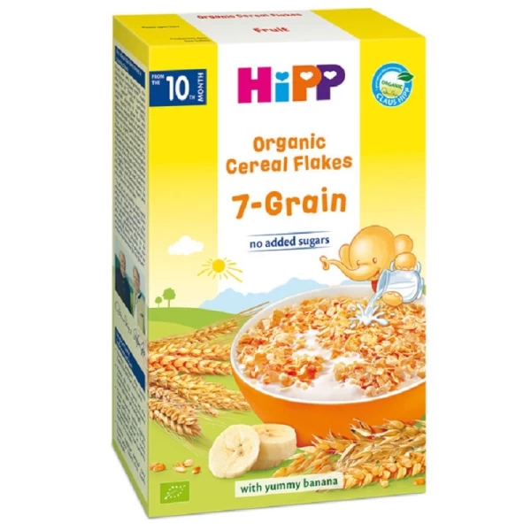 HiPP Каша Organic 7 злаков безмолочная из хлопьев с бананом 10м+ 200 гр - image 1