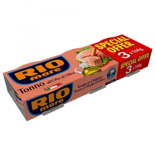 Rio Mare Тунец в оливковом масле 3х160г, 480г - image 1
