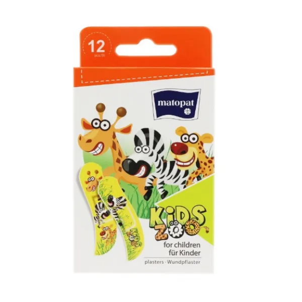 Matopat Пластырь медицинский Kids ZOO 12шт - image 1