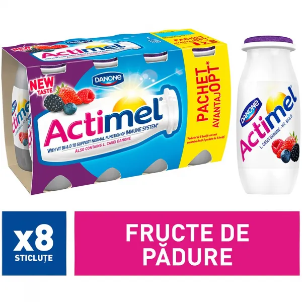 Actimel Iaurt de baut fructe de padurei 6+2 8*100g - image 2