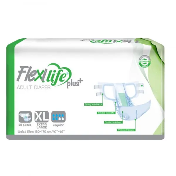 Flexi Life Plus Подгузники для взрослых XL 120-170 см 30 шт - image 1