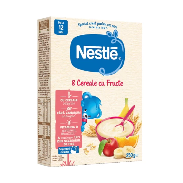 Nestle Terci 8 cereale cu fructe 250g (12+ luni) - image 1