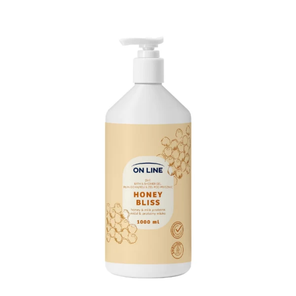 On Line Gel dus Honey Bliss 2in1 cu glicerina si extract de miere 1000ml - image 1