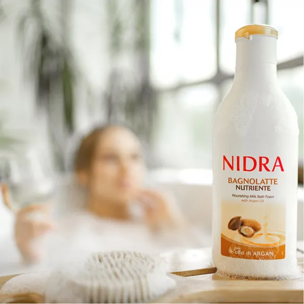 Nidra Lapte-Spuma de baie 750ml Hranitoare Argan Oil - image 2