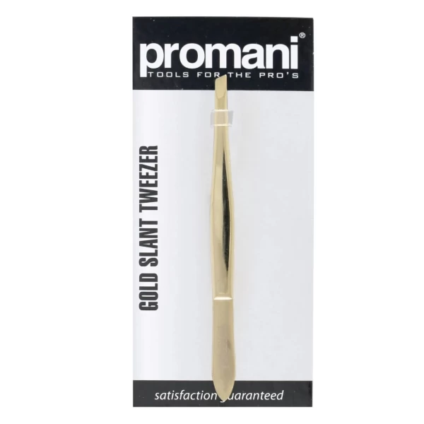 Promani золотые пинцет с наклонными концами - image 1