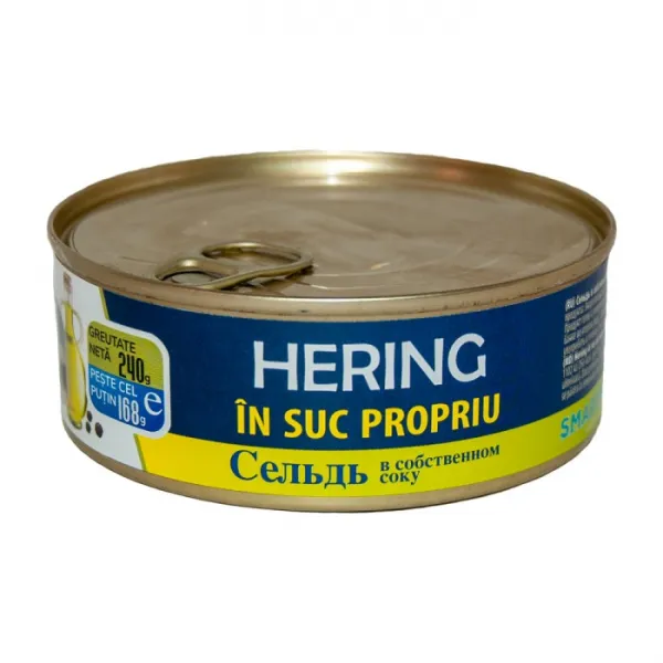 Smartino Hering in ulei 240gr cu Cheie - image 1