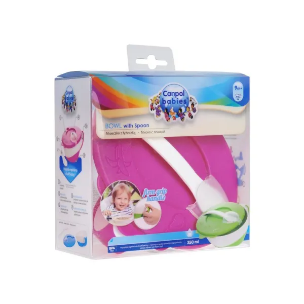 Canpol Castron cu capac + lingura, 9m+, 1 buc - image 1