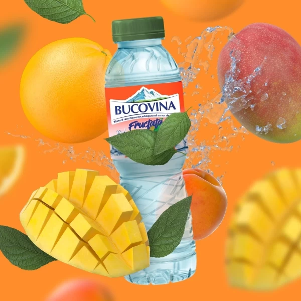 Bucovina Apa aromatizata mango 0,5l - image 2