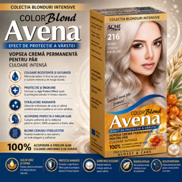 Краска для волос ACME Рябина Intense, 216 - Пепельный блонд, 100 мл - image 2