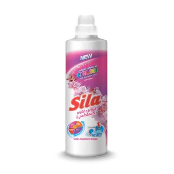 Sila detergent lichid 1 kg Color Orhidee - image 1