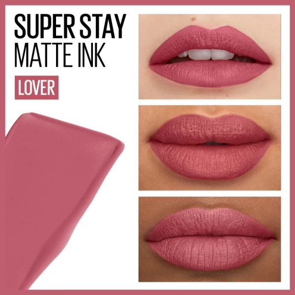 Помада для губ Maybelline New York Super Stay Matte Ink 15 Lover 5 мл - image 5