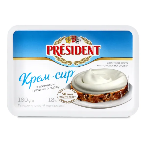 Crema de branza termizata President 18% 180g - image 1