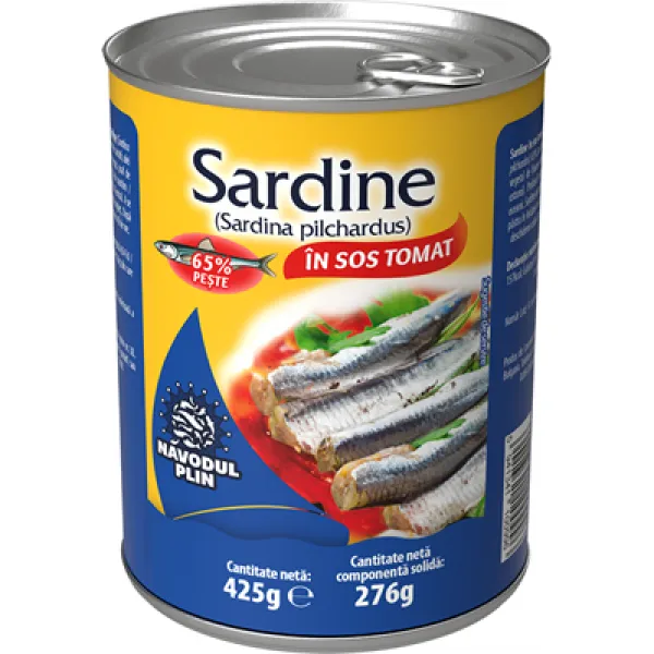 Navodul Plin Sardina 425g in sos tomat - image 1
