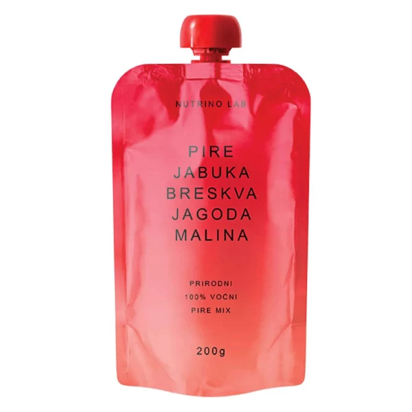 Nutrino Lab piure de mere, piersici, capsuni si zmeura 200 g - image 1